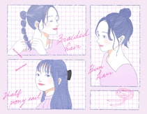 ミディアム向けヘアアレンジ特集。不器用さんでも簡単にできるイラスト解説付き