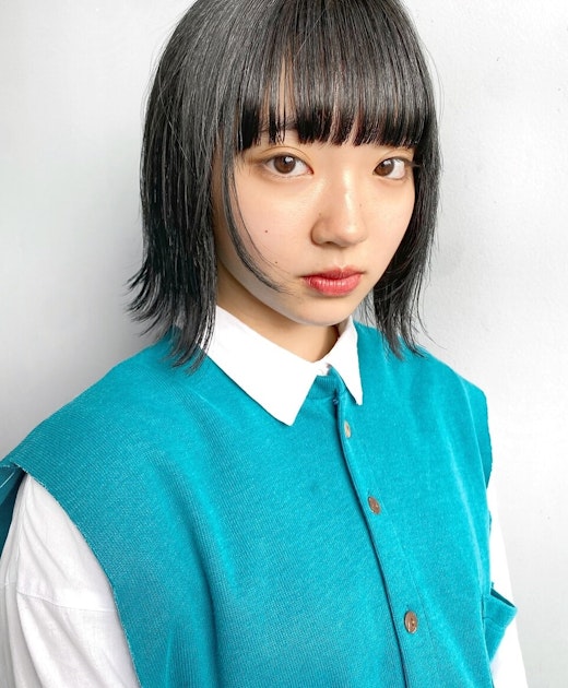 トレンド前髪の筆頭です ワイドバングの定義 魅力からおすすめスタイルまで ホットペッパービューティーマガジン