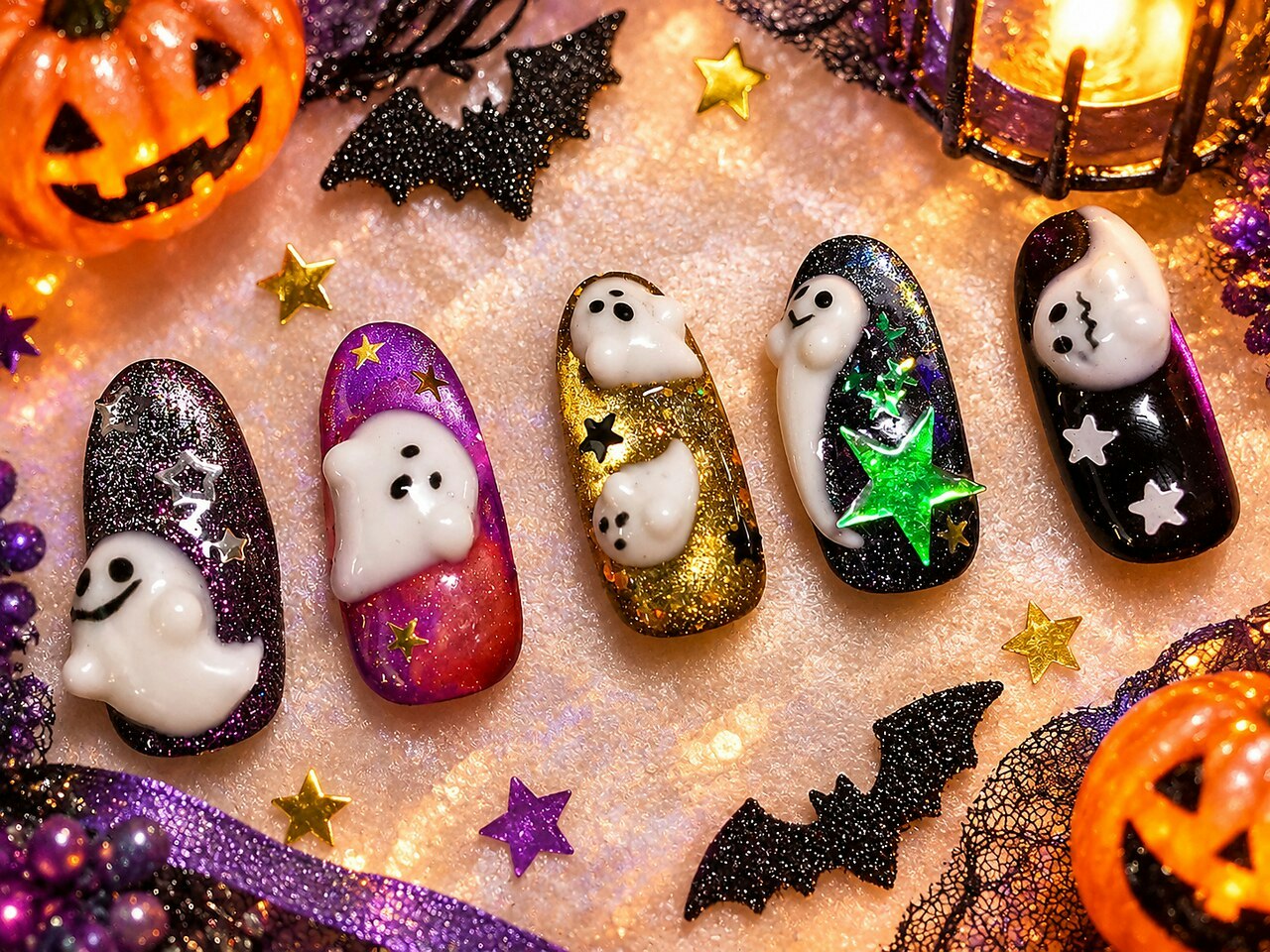 ハロウィンネイルはいつオーダーする？大人可愛いデザインからサロンの値段相場までのサムネイル画像