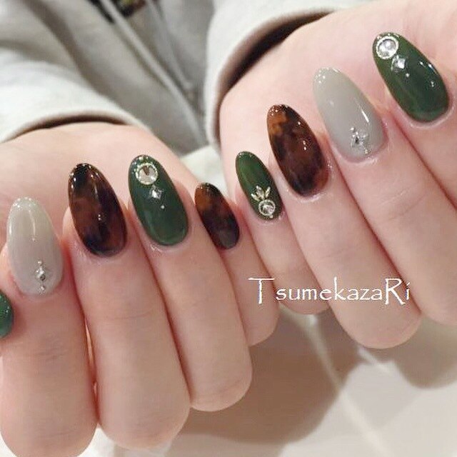 ＊くすみカラー×べっ甲＊
