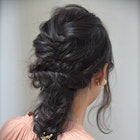 【Lepes】大人のセミロングアレンジ★編み込みフィッシュボーン