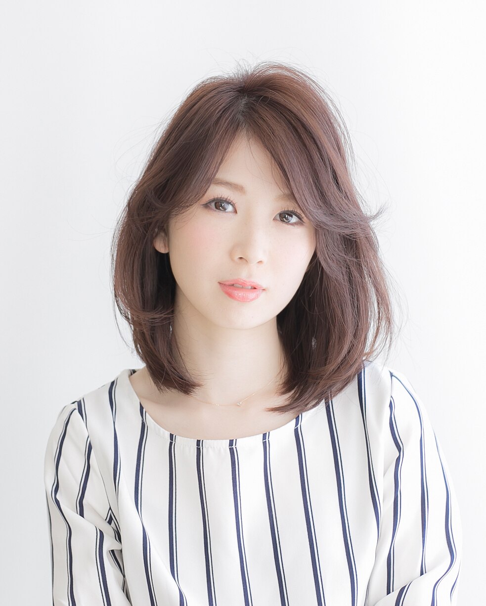 【mu;d-coa横浜】　ラフな毛先のフェミニンひし形シルエットヘア