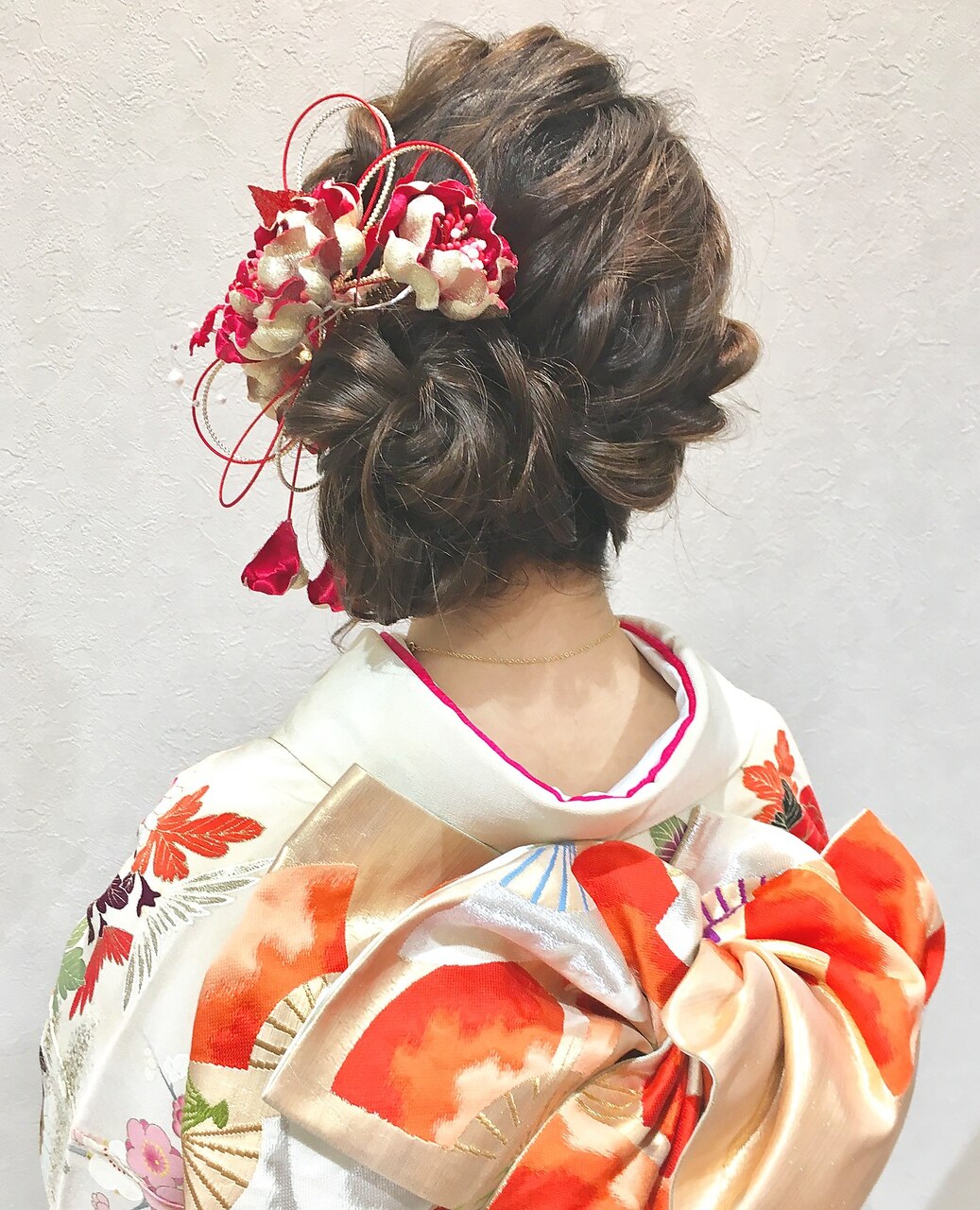 振袖まとめ髪ヘア