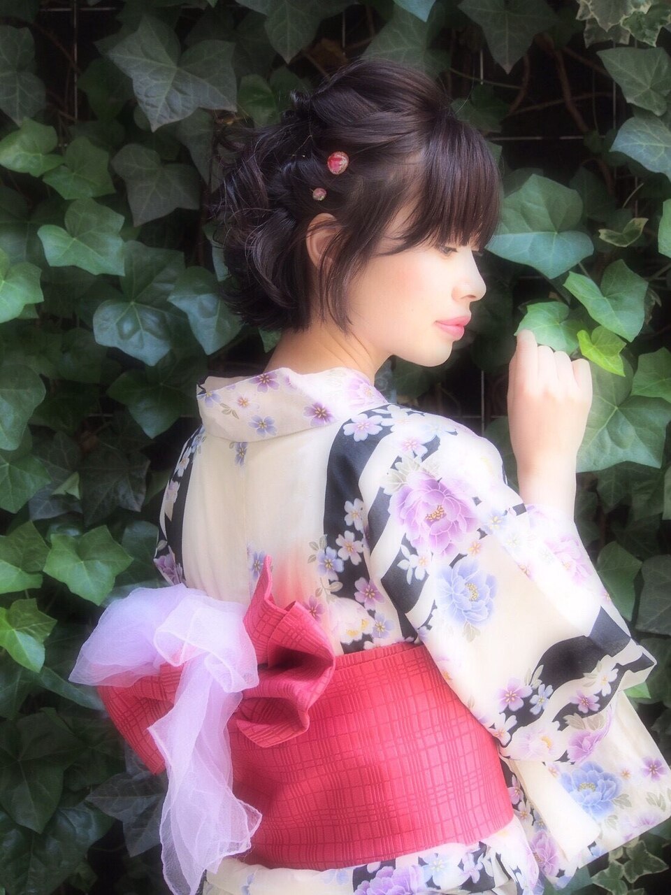 浴衣ヘアセット 着付け☆銀座美容室