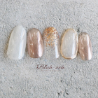 ピンクベージュミラーネイル★