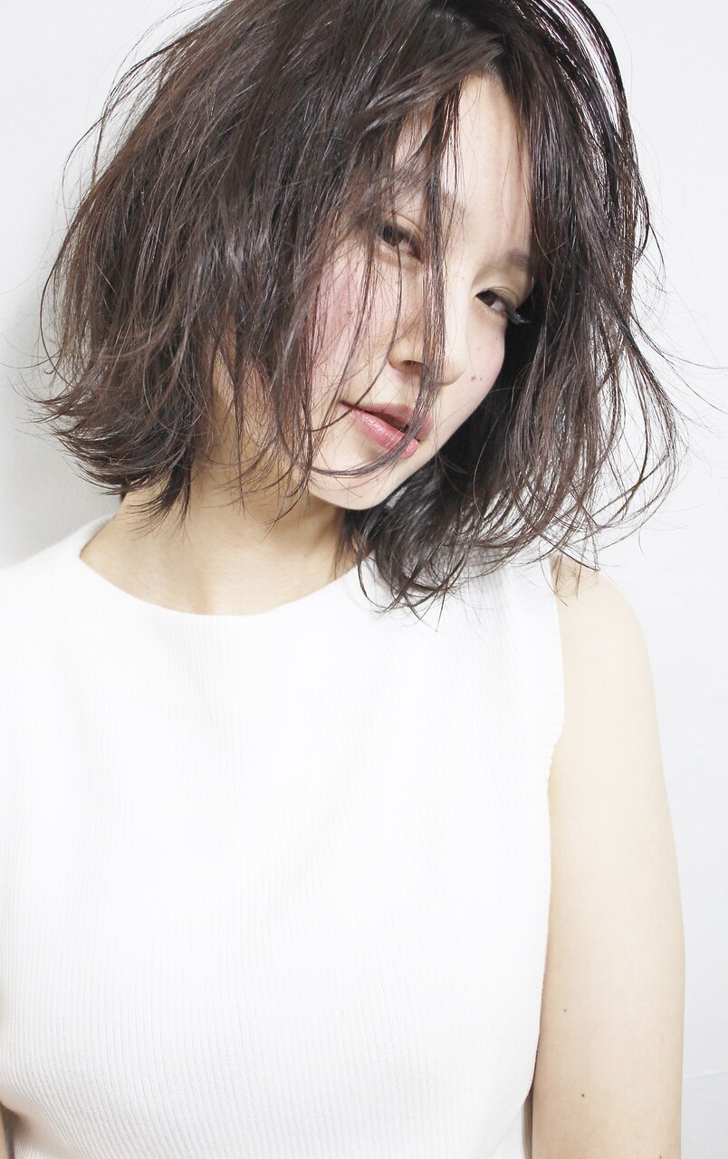 【Devellope.】透け感シンプルボブ