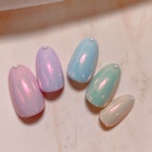 レインボーパステルネイル