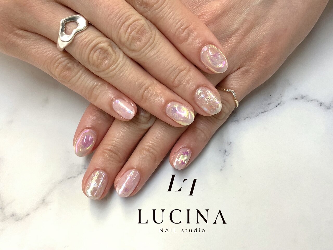 W-927 ピンクオーロラネイル