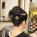 お気に入りのかんざしでアップスタイルに