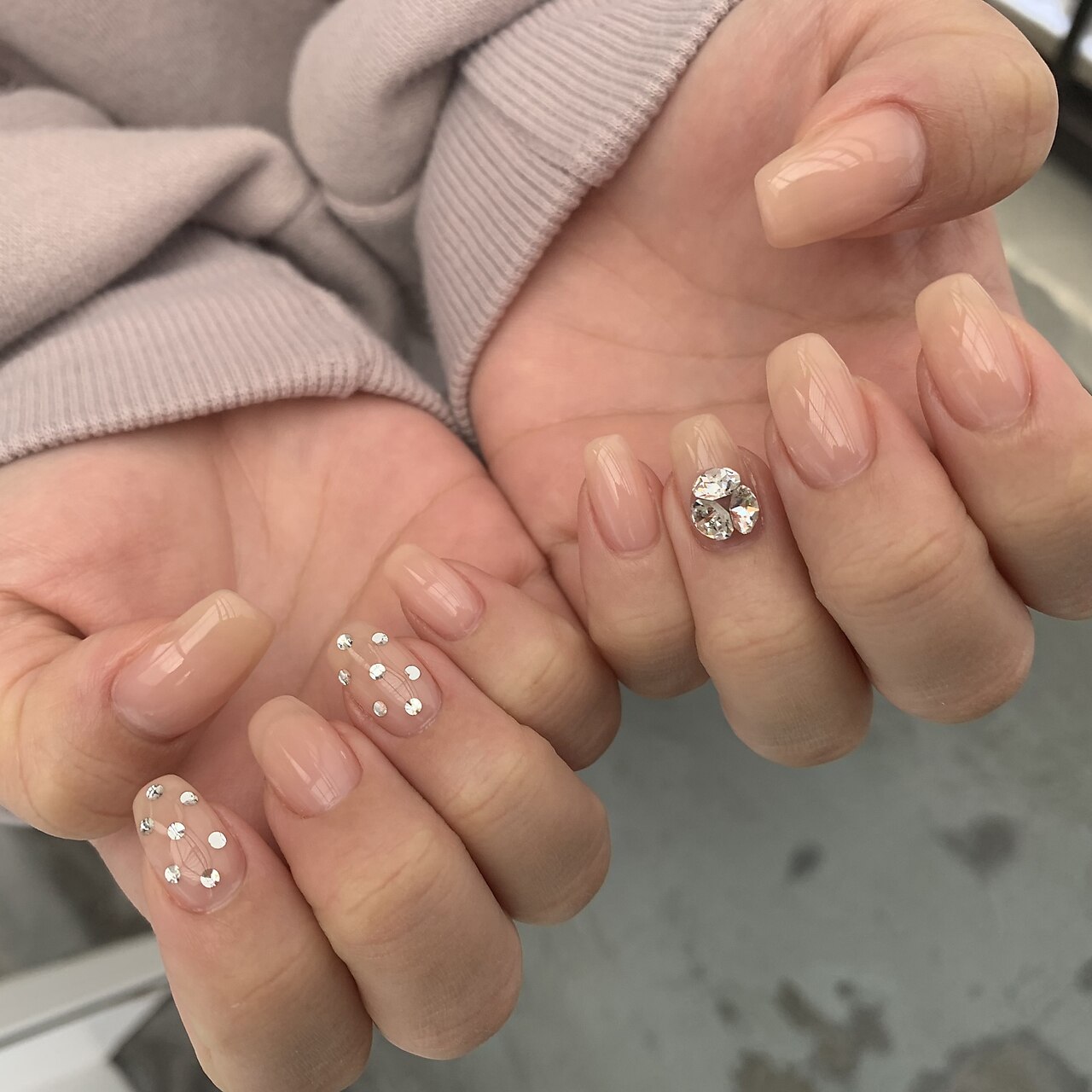 ＜＜beige × dot＞＞