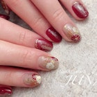 和柄デザイン×ボルドー¥7700