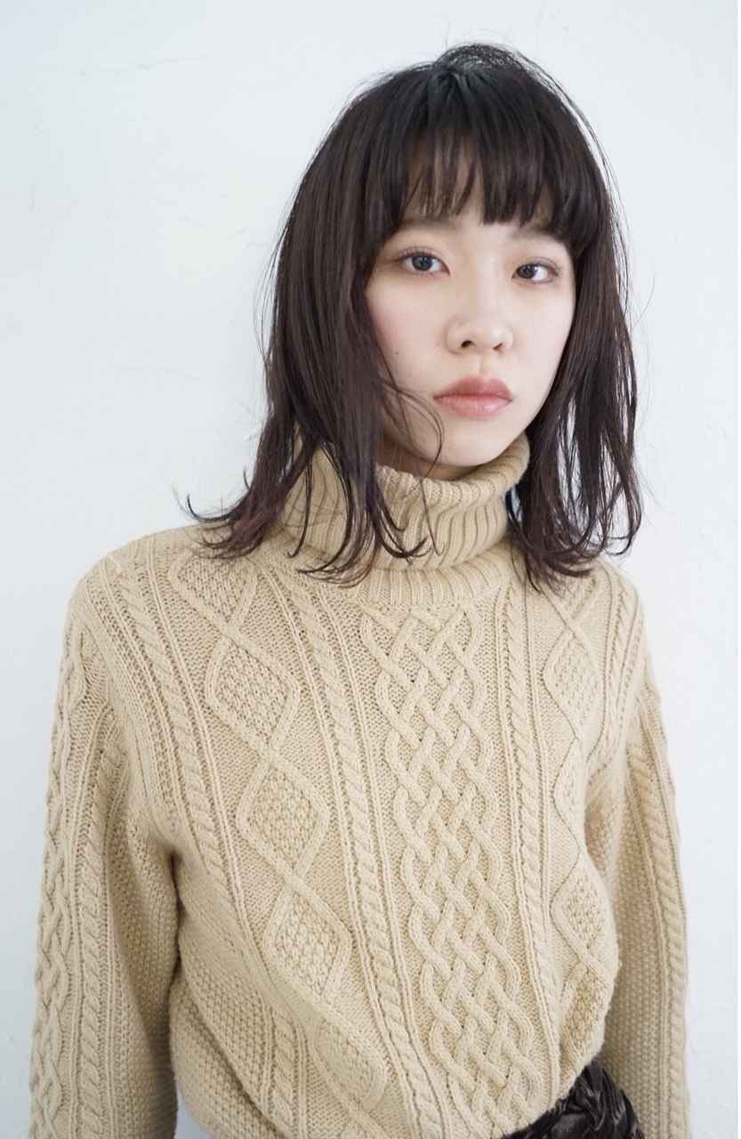 ワイドバングストレートロブ