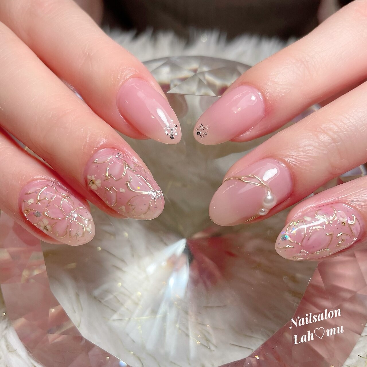 【ハンド】桜&ふんわりピンク