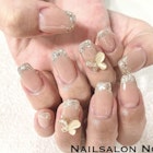 ガラスフレンチネイル