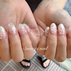 ブライダル3Dフラワーネイル