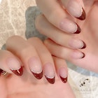 フレンチネイル 透明ネイル