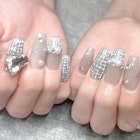 ★グレージュツイードネイル★