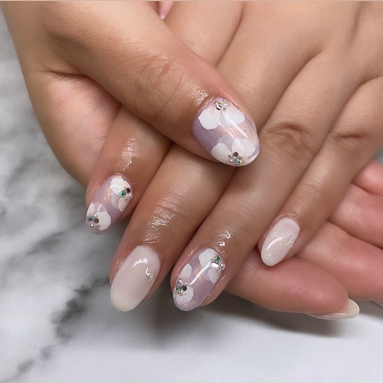 お花ネイル