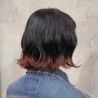 ☆裾カラー×ワインレッド☆