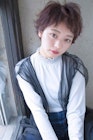 ベビーバングショートアメジストベージュ20代30代
