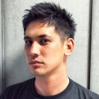 ビジネスもいけるバーバー風アップバンクサイドグラデーション