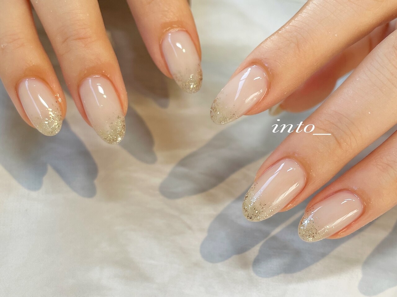 ラメグラデーション　シンプル