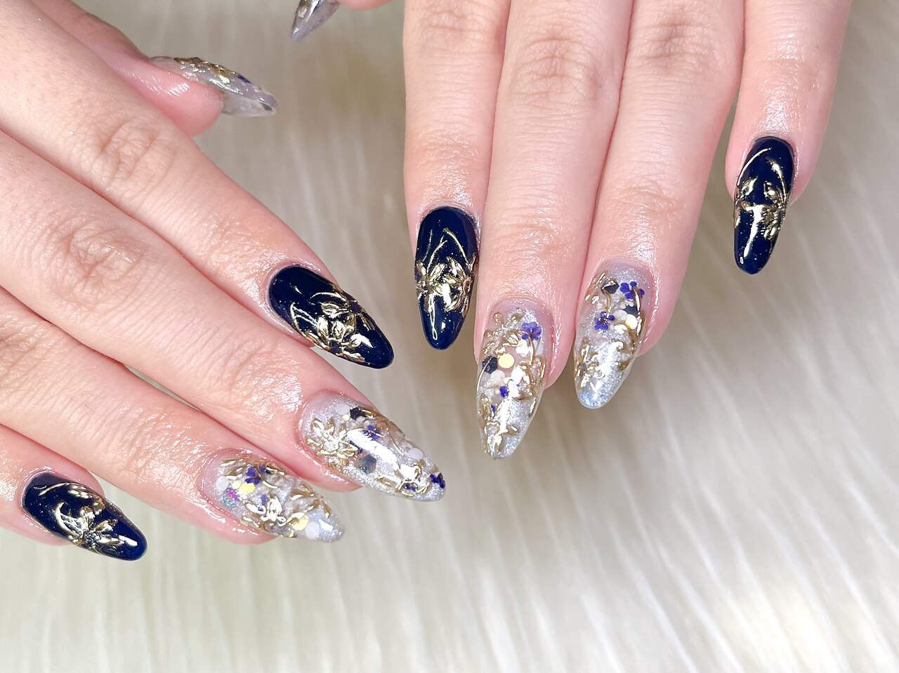 ★ニュアンスフラワーネイル★