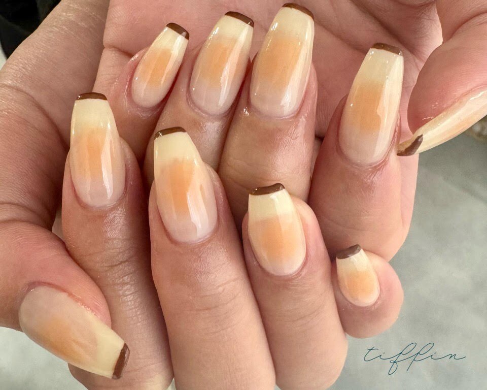 〜冬色チークネイル〜