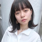 大人ガーリー/くびれボブ/韓国/原宿グレージュ 大人ボブ 黒髪