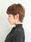 サイドからのシルエットが綺麗な大人ショートスタイル☆