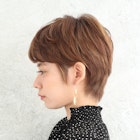 サイドからのシルエットが綺麗な大人ショートスタイル☆