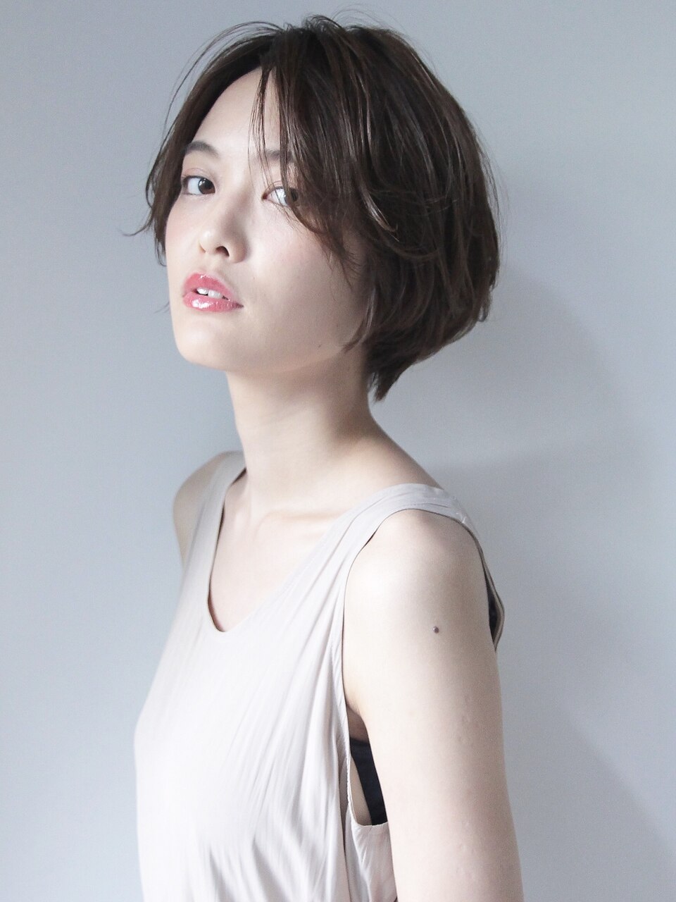 大人ヘルシーショート#カール#シアーカラー#姫カット#セミディ