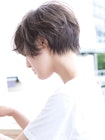 セミウェットニュアンスパーマふわ軽ほつれ毛束感ショート