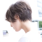 セミウェットニュアンスパーマふわ軽ほつれ毛束感ショート