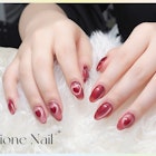 マグネットネイルでの偏光ハート