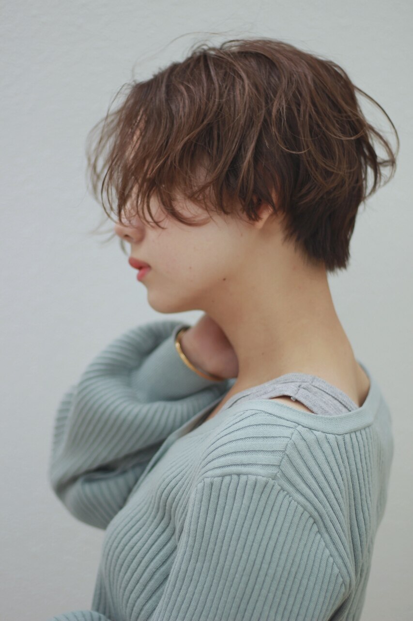 [people] handsome short × nuance perm