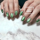 グリーンマグネットネイル