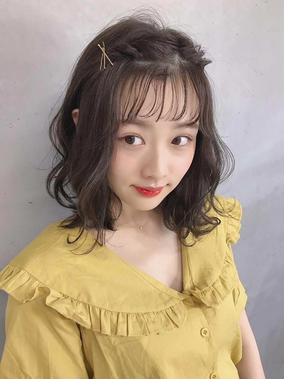 【Veil_KUWAMOTO】ねじってシースルーバングアレンジ