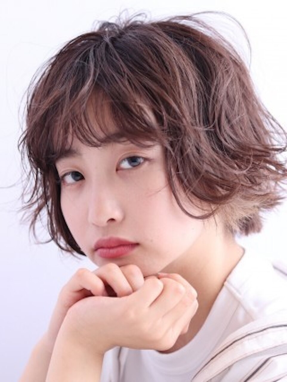可愛めミディアムショート