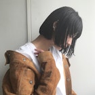 【SUN】ダークグレージュカラーシンプルボブ