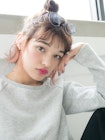 【SUN】簡単ゆるボブヘアアレンジ☆トップノット