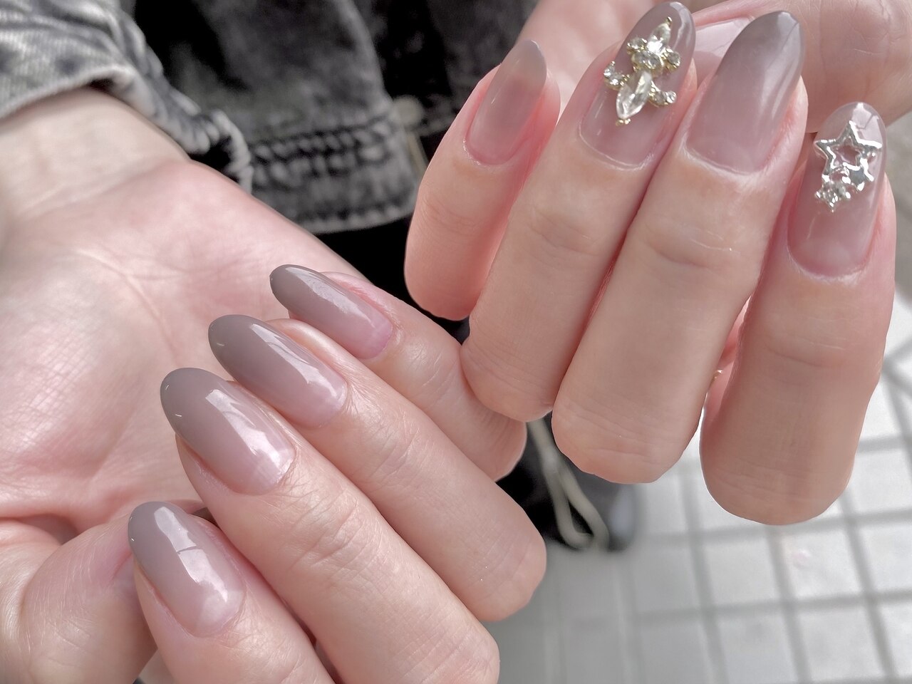 お客様ネイル×グラデーション