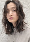 くせ毛風グレージュロング