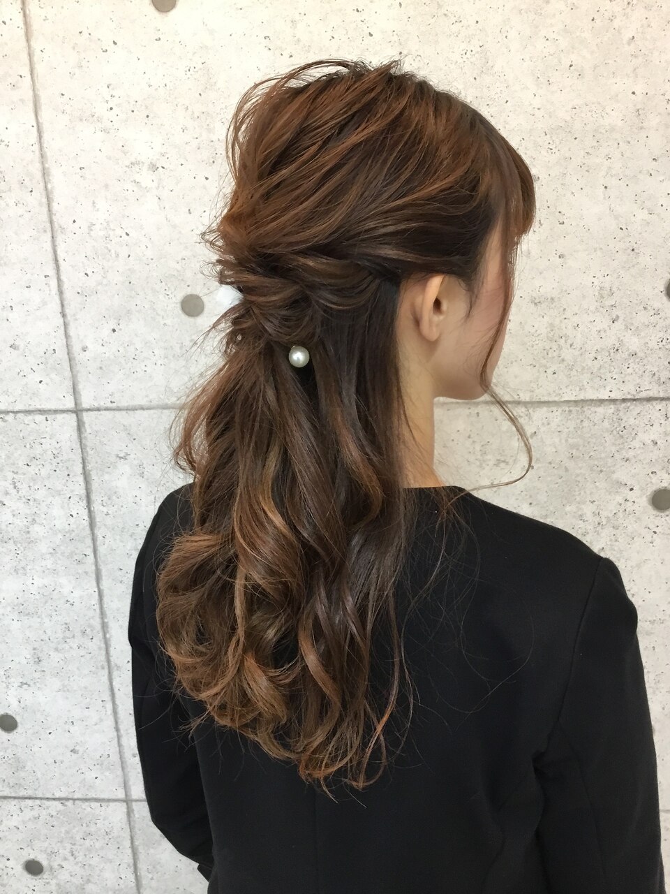 【ONE HAIR】ロープ編みだけ☆ルーズハーフアップ