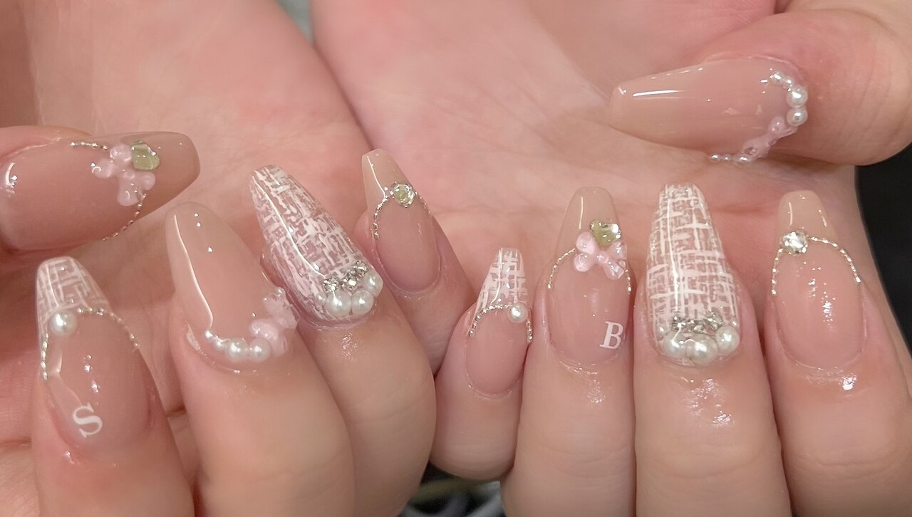 春ツイード×パーツネイル入社式