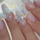 水色ネイル