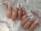 水色ネイル