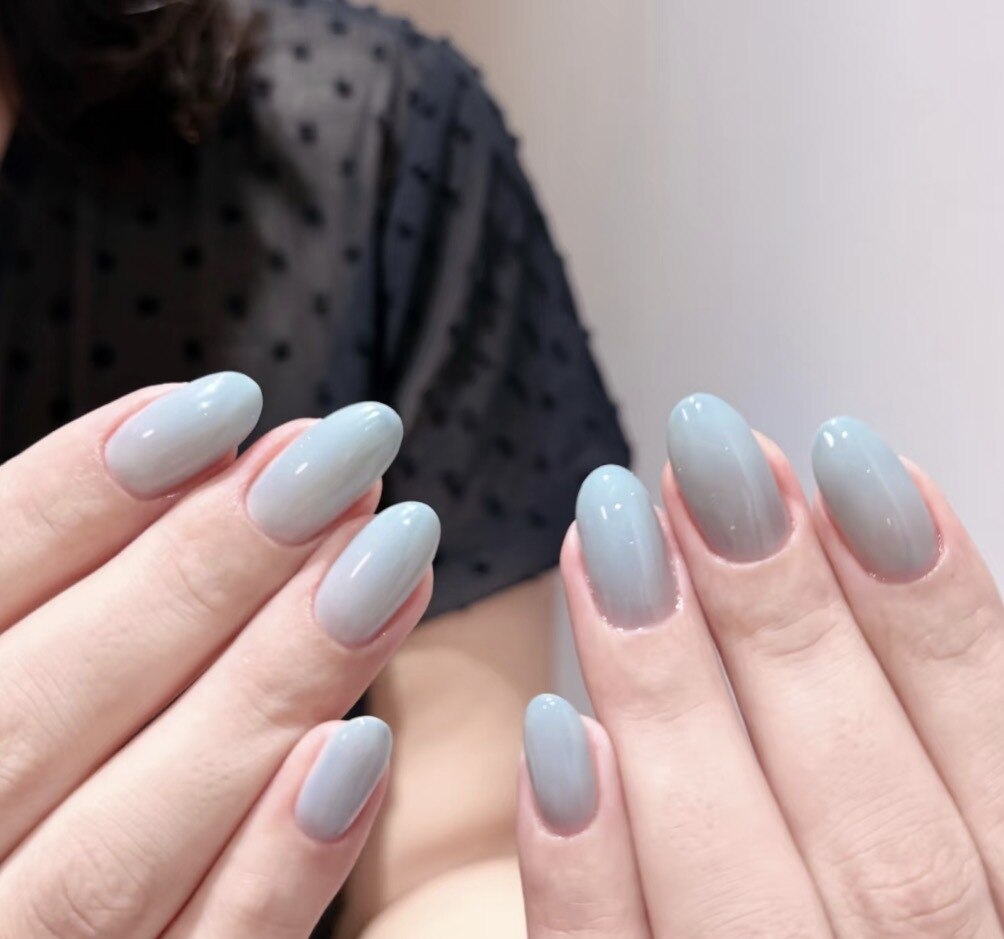 水色ネイル