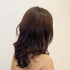 透明感あるダーク系カラーで作る大人のセミロングスタイル☆