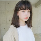 【LOAVE】 外国人風 / 切りっぱなし ロブ 地毛風カラー